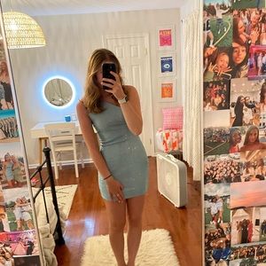 Superdown Blue Sparkly Dress